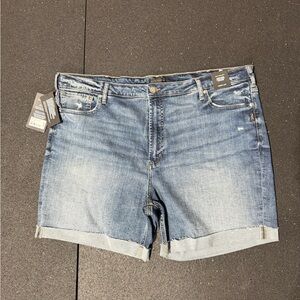 Silver Jeans Co. – High Rise Denim Shorts (New with Tags)